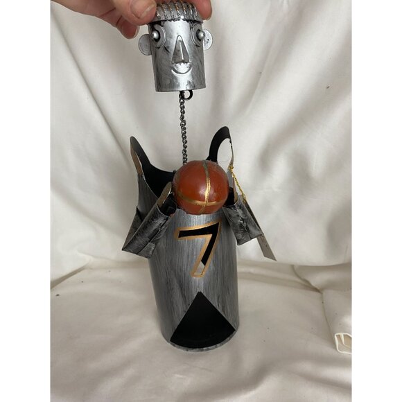 NWT Berkley Designs metal Basketball player wine bottle holder - Picture 1 of 4